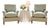 Pair of Clayton Lounge Chairs by Howard Chairs LTD With Custom Slipcovers For Sale