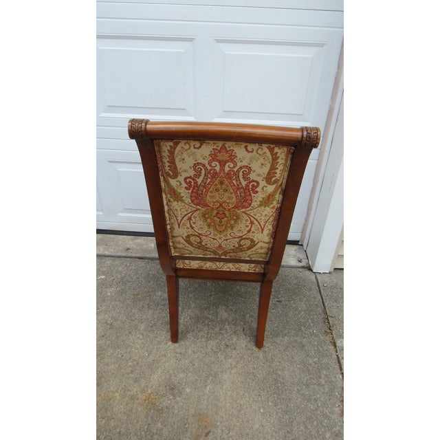 Vintage Set of Four Ethan Allen Dining Room Chairs Designer For Sale - Image 6 of 9