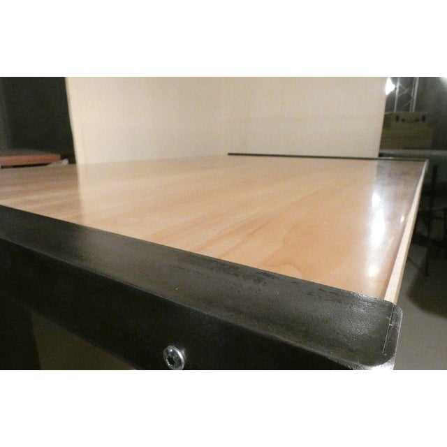 Industrial Italian Industrial Maple Dining Table from Officina di Ricerca, 1990s For Sale - Image 3 of 18