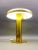Pierre Cardin Style Vintage Modernist Brass Table Desk Lamp. Measures Approximately 12 1/2" Diameter, 15 1/4" High.