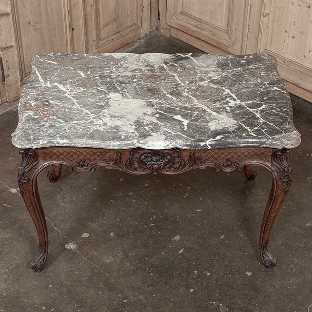 19th Century Régence Marble-Top Center Table From Liege For Sale - Image 16 of 18