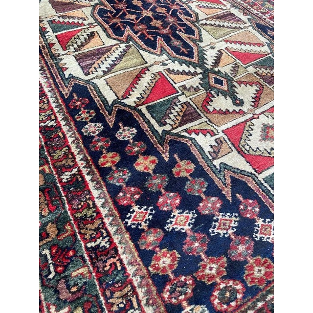 Antique Mazlaghan Rug, 1940s For Sale - Image 11 of 18