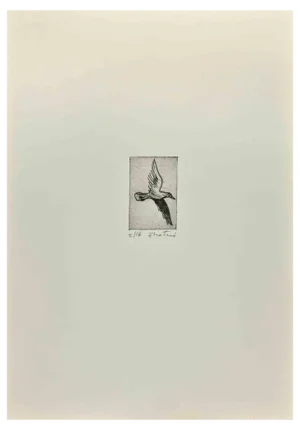 Enotrio Pugliese, Dove, Etching, 1963