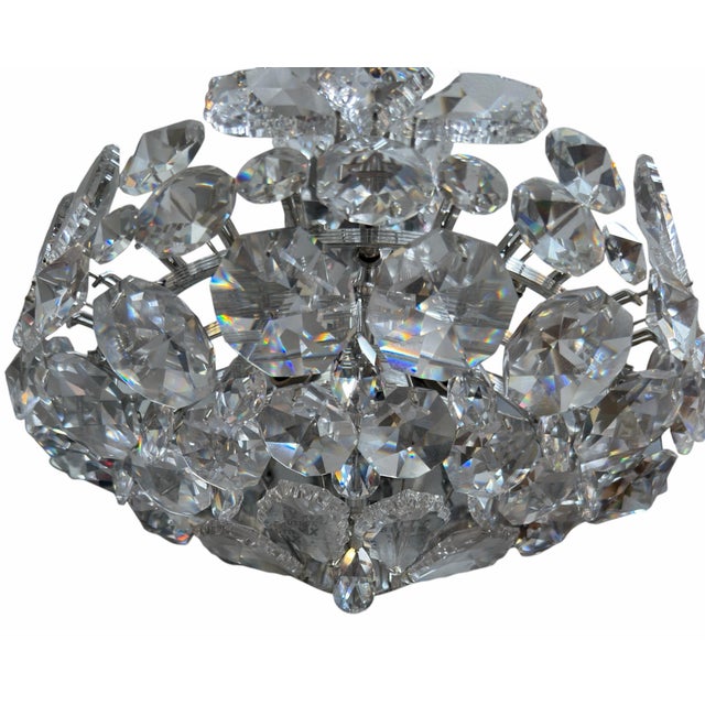 Mid 20th Century Mid 20th Century Modern Schonbek Trilliane Austrian Crystal Sconces - Pair For Sale - Image 5 of 6