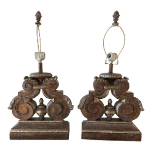 1980s Pair of Neoclassical Style Lamps