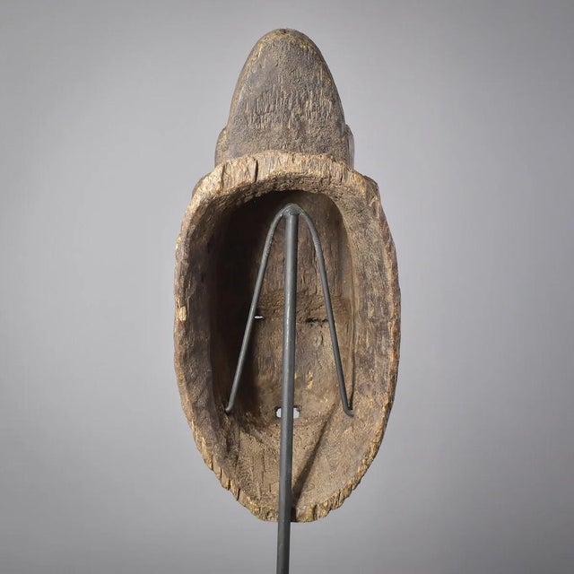 Early 20th Century Baule Portrait Mask Kpan Mblo Côte d'Ivoire For Sale - Image 12 of 12