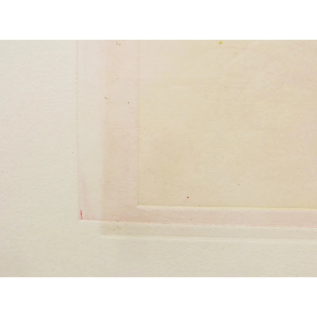 Red Tom Marioni "Finger Print" Signed and Numbered Color Etching For Sale - Image 8 of 11