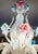 Baroque 1977 Vetreria Artistica Stefano Murano 36” Pastel Opalescent Floral Chandelier For Sale - Image 3 of 17