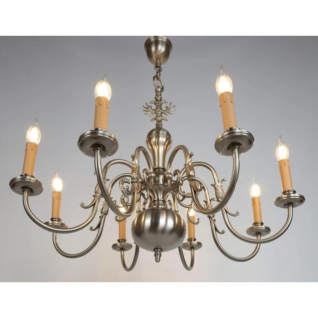 Brass Dutch Chandelier with Fish Motif For Sale - Image 6 of 8