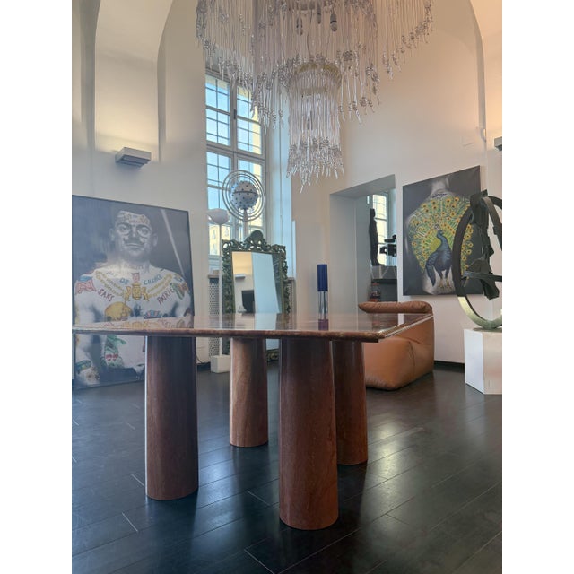 Stone Colonnato Marble Table by Mario Bellini for Cassina, 1970 For Sale - Image 7 of 8