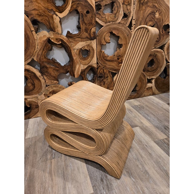 Wood Natural Rattan Snake Chair For Sale - Image 7 of 7