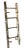 Antique rustic primitive wood ladder, c. 1910-1920. Charming, weathered ladder with original paint in shades of white and...