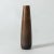 Striking stoneware vase by Carl-Harry Stålhane in a straightforward cylinder shape and delicately thrown mouth. Rich brown...