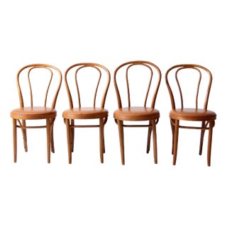 Vintage Bentwood Chairs Set of 4 For Sale