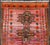 Measures: 3'9 x 5'9 Vintage Caucasian Kazak Rug with Tribal Medallions in Pink and Orange 3'9 x 5'9. Keivan Woven Arts/...