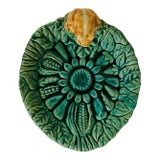 Late 19th Century Frog Majolica Dessert Plate For Sale