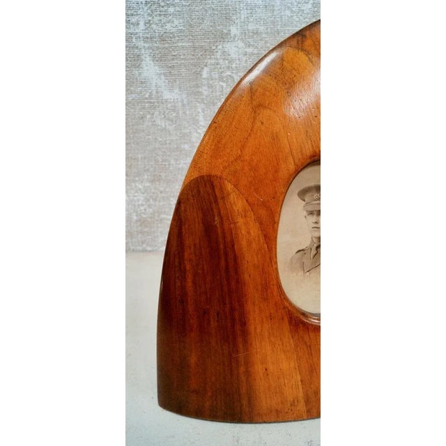 Beautiful WW1 Propeller Tip Photo Frame, made from hardwood, this charming piece of memorabilia (trench art?) rests on an...