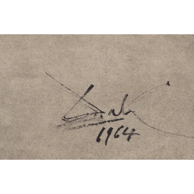 Abstract 1968 Salvador Dalí Biblia Sacra Lithograph "Angelus Excussit Flammam Ignis" (The Angel Drove Out the Flame of Fire) For Sale - Image 3 of 10