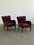 1950s Swedish Art Deco High Polish Accent Chairs- Pair For Sale - Image 11 of 12