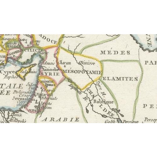 New Testament Holy Land Map with Jerusalem Plan, 1779 For Sale - Image 4 of 9