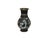 Asian Vintage Metal Black Paint Mother of Pearl Double Dragon Art Vase For Sale - Image 3 of 12