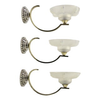 Large French Art Deco Wall Light from Ezan, 1930s For Sale