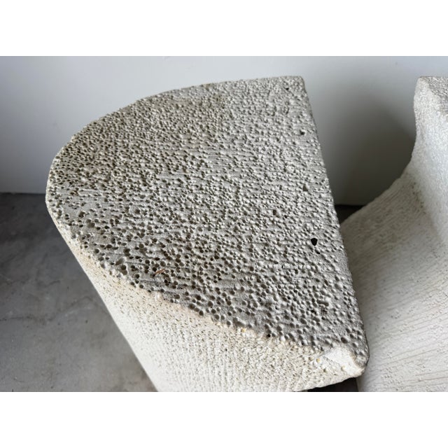 Vintage Postmodern Sculptural Composite Stone Dining Table Bases For Sale - Image 9 of 12