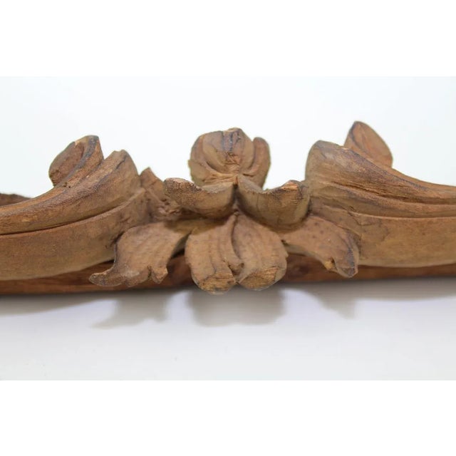 Wood Carved Wooden Frame with Mirror, 1880s For Sale - Image 7 of 13