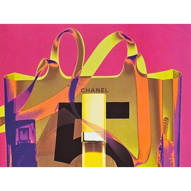 FUN! Perfect for the Chanel #5 lover. This is a French perfume advertisement print that dates to 1999. Originally it was...