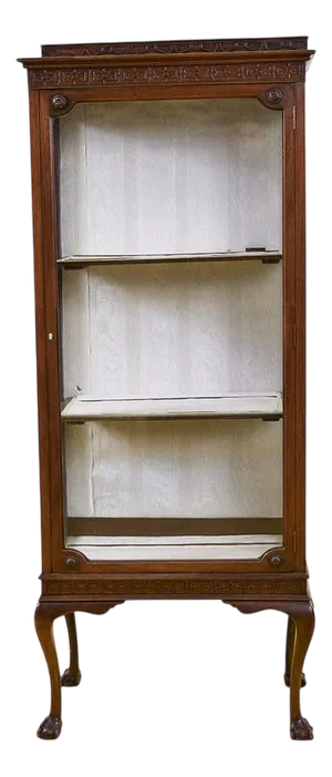 Vintage Wooden Showcase, 1950s