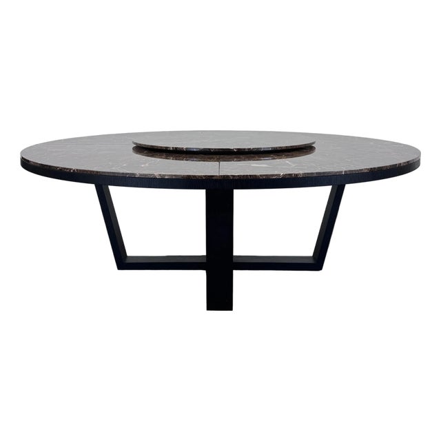 Attributed to Maxalto Xilos Dining Table With Rotating Tray For Sale