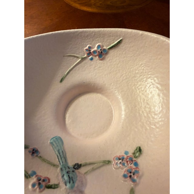 Vintage Hull Art Pottery Serenade Basket Handled Vase 7"h ca.1957 For Sale - Image 6 of 11