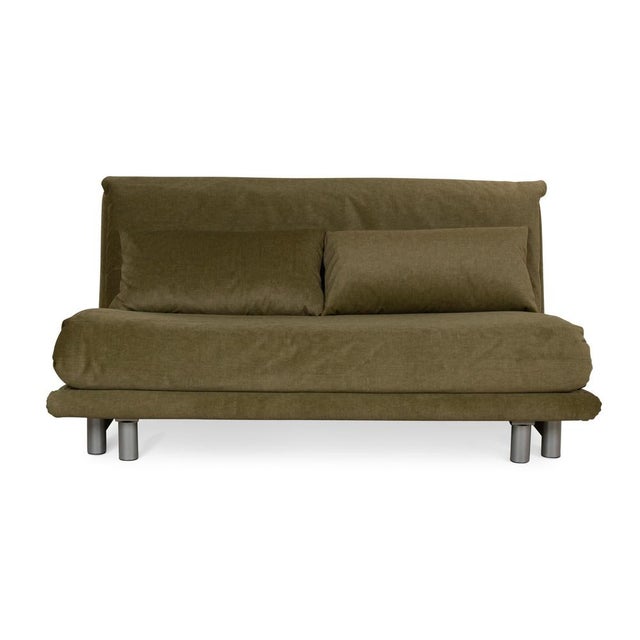 Multy Fabric Three-Seater Green Sofa with Manual Sleeping Function from Ligne Roset For Sale - Image 12 of 12