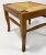 Vintage Nesting Wood and Rush Footstool Pair For Sale - Image 9 of 10