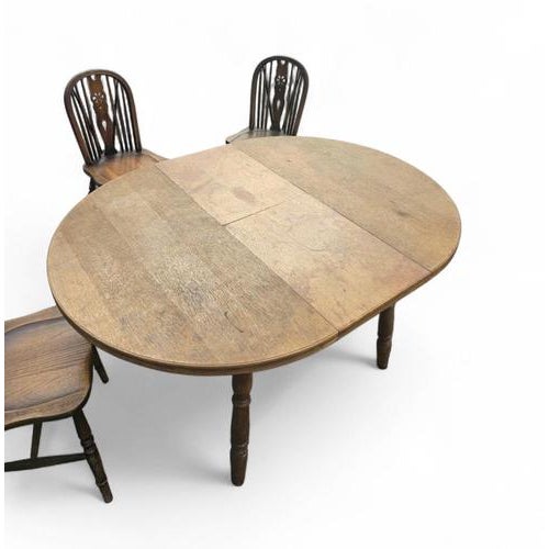 Windsor Wheelback Dining Table and Chairs from Oirschotse Meubelindustrie, 1950s, Set of 7 For Sale - Image 6 of 18