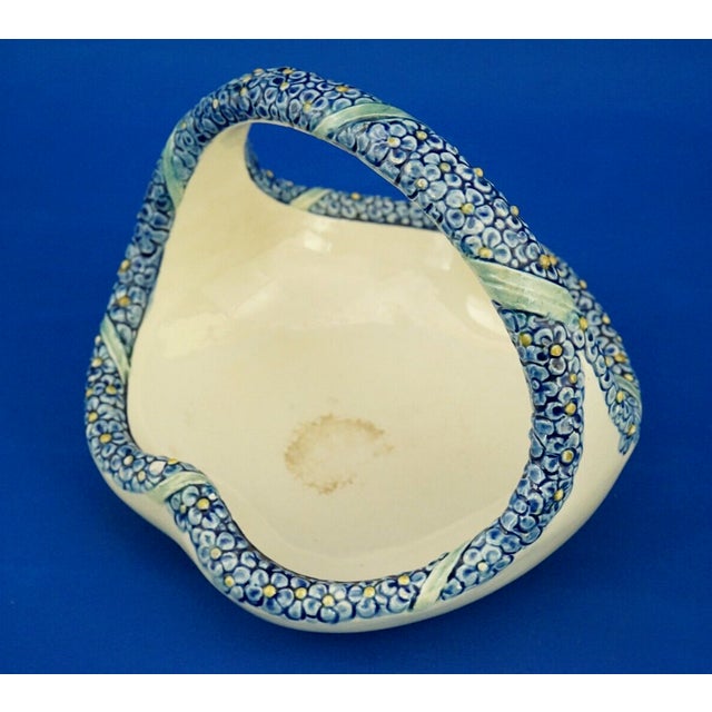 Art Deco Sculpture of Ceramic Basket by Wilhelm Peter August Sus for Karlsruhe, Germany, 1920s For Sale - Image 9 of 18