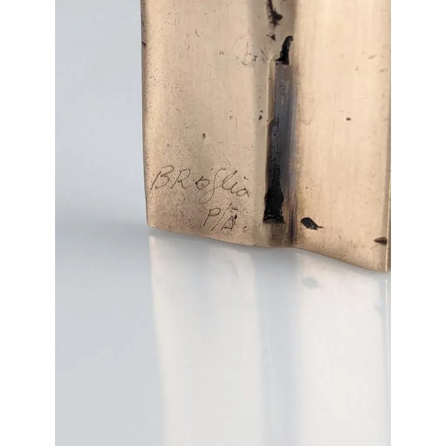 Sculpture necklace by the great international artist Enrique Broglia (1942 - 2013) signed and marked as proof of author. A...