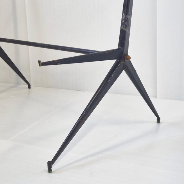 Vintage Shelf with Compass Legs by Jean Prouvé and Maurice Novarina, 1950s For Sale - Image 4 of 10