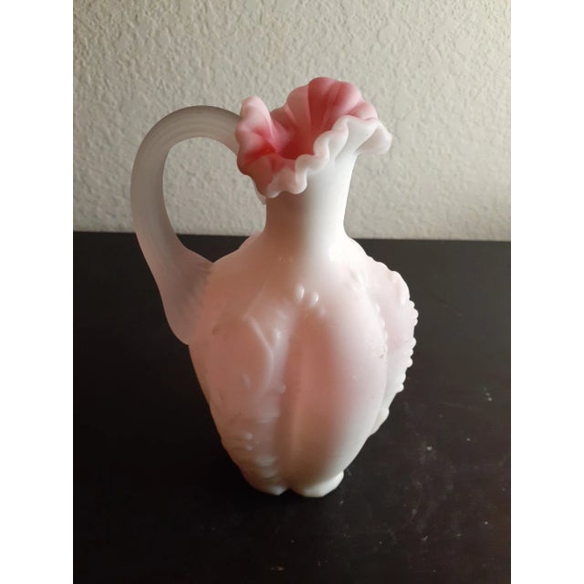 1960s Fenton Pink Embossed Opalescent Cruet For Sale In Dallas - Image 6 of 6