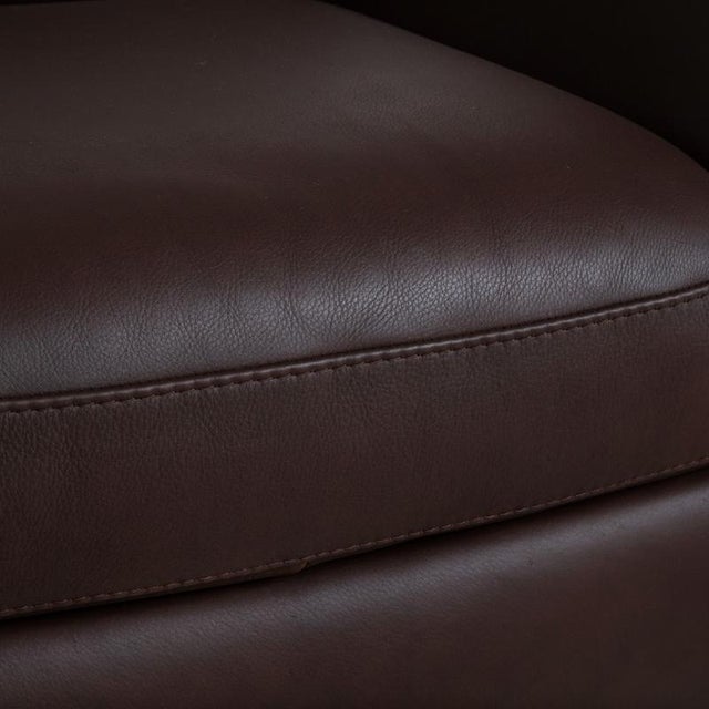 A399 3-Seater, 2-Seater and Lounge Chair in Dark Brown Leather from Natuzzi Editions, Set of 3 For Sale - Image 12 of 18
