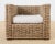 Pair of Michael Taylor Style Organic Modern Rattan Cube Chairs For Sale In Sacramento - Image 6 of 12