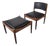 Set of Mid-Century Scandinavian Lounge Chair and Ottoman, 1960s, Set of 2 For Sale