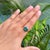 Georgian Era Inspired Button Back Set 2.37 Ct Emerald Heart Ring Size 6 in 18k Gold For Sale - Image 11 of 17