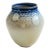 Blue and White Studio Pottery Vase For Sale