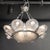 1930s Art Deco Frosted Glass Chandelier With Stylized Cubist Floral Motif For Sale - Image 15 of 18