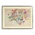 Large Floral Still Life Watercolor Painting With Butterflies, 1989, Modern Frame For Sale