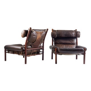 Inca Easy Chairs by Arne Norell, 1970s, Set of 2 For Sale