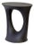 Kreten Side Table, Painted Black, Short, by Souda, Modern, Organic, Concrete End Table For Sale