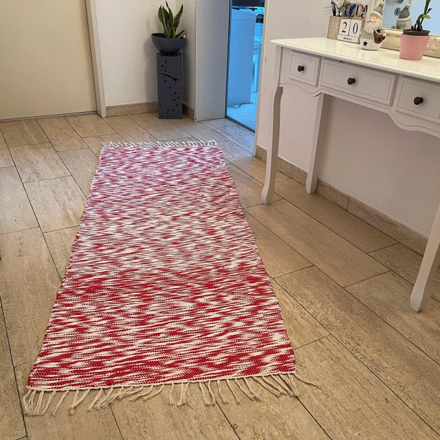 Turkish Kilim Flat Weave Runner For Sale - Image 10 of 11