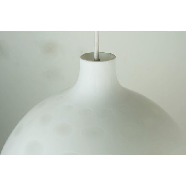 White Mid-Century Modern Pendant Light from Peill & Putzler, 1950s For Sale - Image 8 of 10